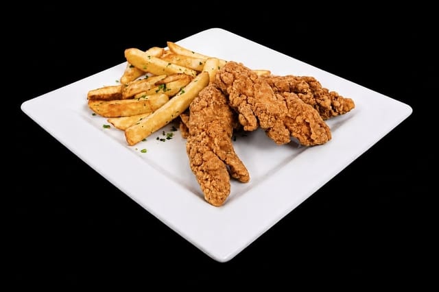 Kids Chicken Strips.