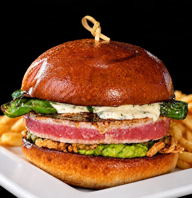 Seared Ahi Sandwich.