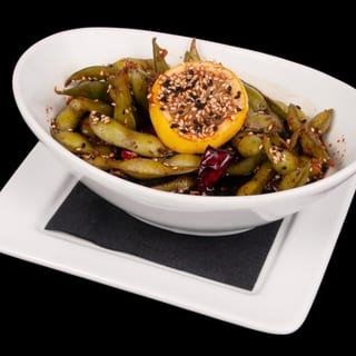 Spicy Garlic Edamame